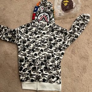 Bape ABC Camo Double Shark Full Zip Hoodie